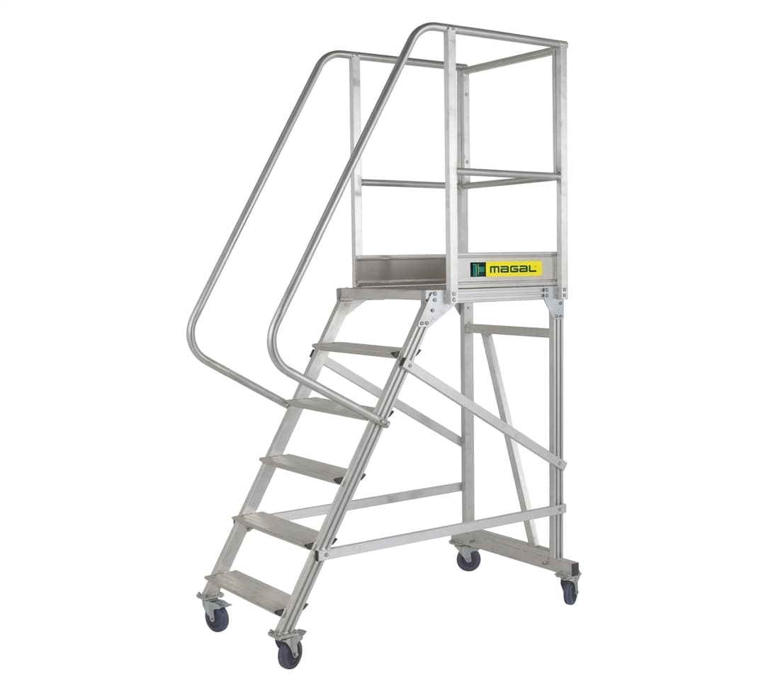 Разборная вышка-стремянка на колесах MEGAL ВС-0,8 150 кг 211508